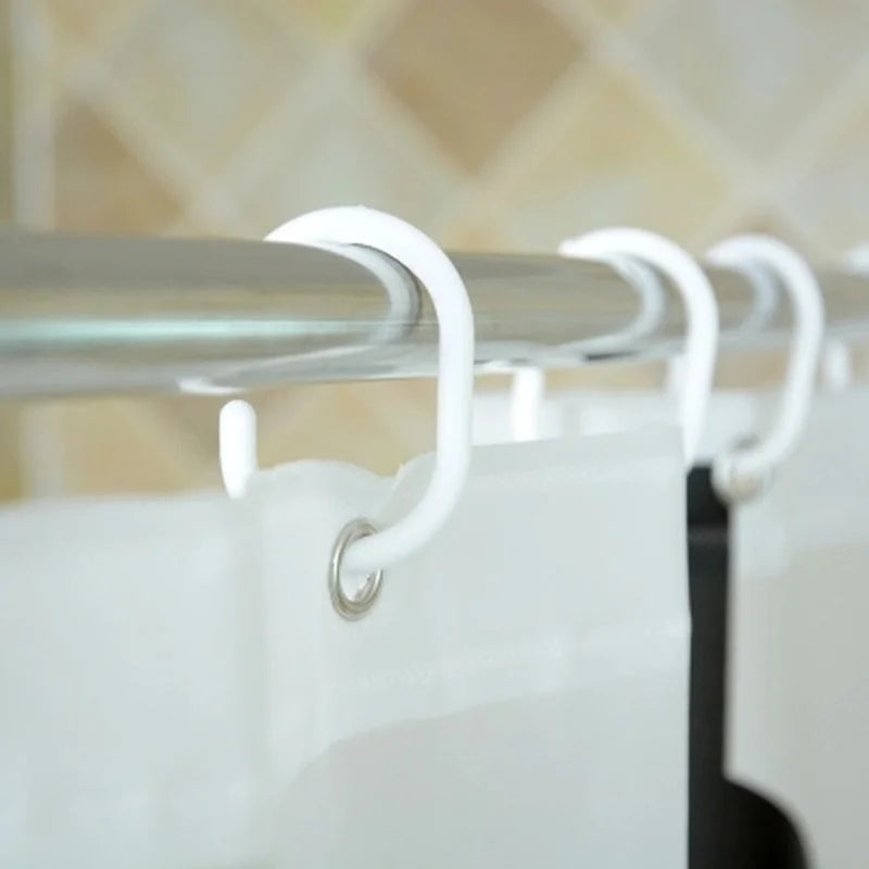 Shower Illustration Waterproof Mildew Shower Curtain Toilet Partition Curtain Bathroom Curtain with Hooks
