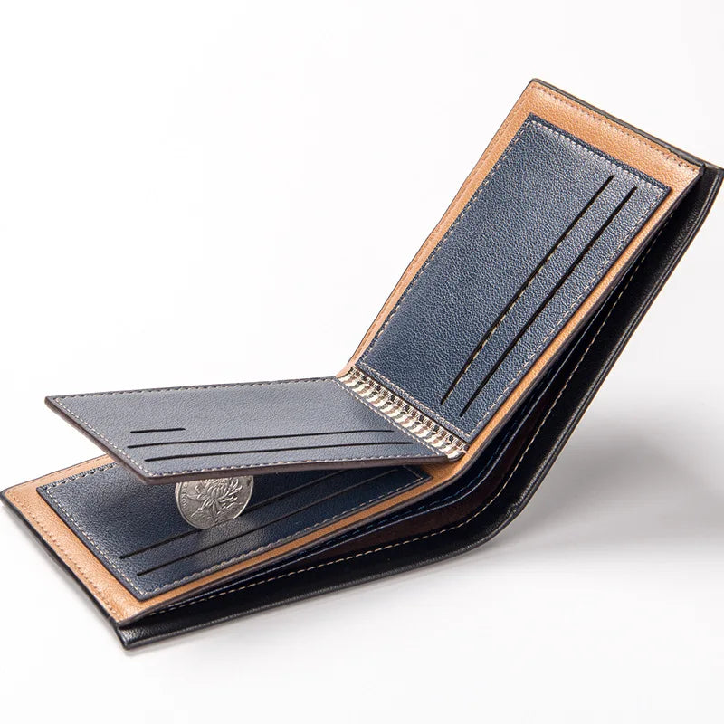 2022 New Customized Men Wallets Name Engraving High Quality Short Card Holder
