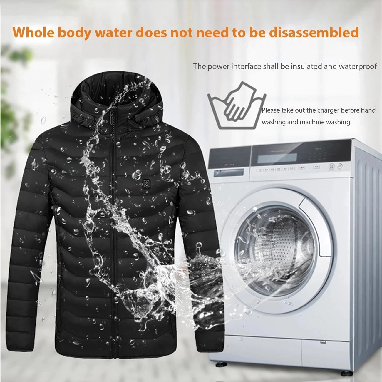 11 Areas Heated Jacket Mens Jacket Waterproof Winter Jackets