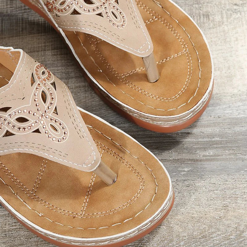 Clip Toe Wedge Sandals Women Summer Thick Platform Beach Sandals