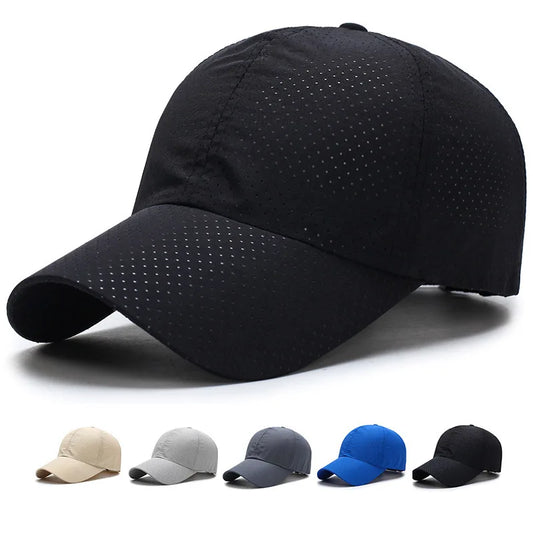 Baseball Cap Summer Thin Mesh Portable Quick Dry Breathable Sun Hat Golf Tennis Running Hiking Camping Fishing Sailboat Beach