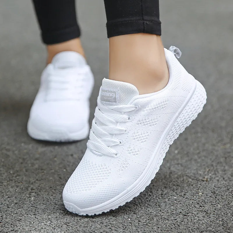 Women Casual Shoes Fashion Breathable Walking Mesh Flat Shoes Sneakers Women