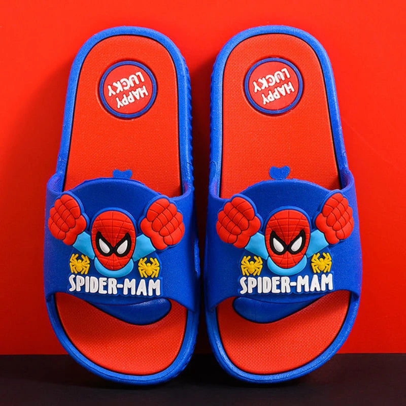 Children's Slippers Boys' Summer School Children's 2-9 years old Indoor Household Anti-skid Boys Sandals Red Blue Shoes