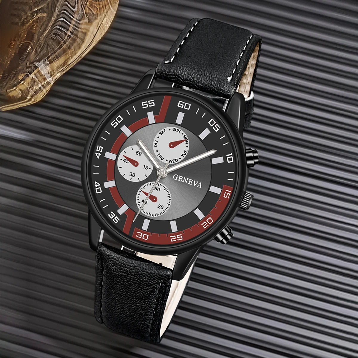 Quartz Watches For Men Leather Strap Wristwatches Top Luxury Brand Man Watch Business Men's Clock Gift