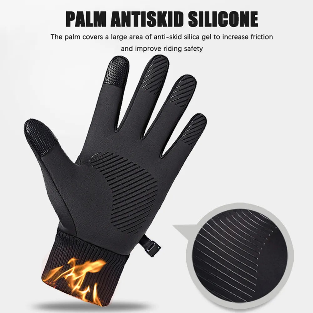 Winter Waterproof Men's Gloves Windproof Sports Touchscreen Driving Motorcycle Ski Non-slip Warm Cycling