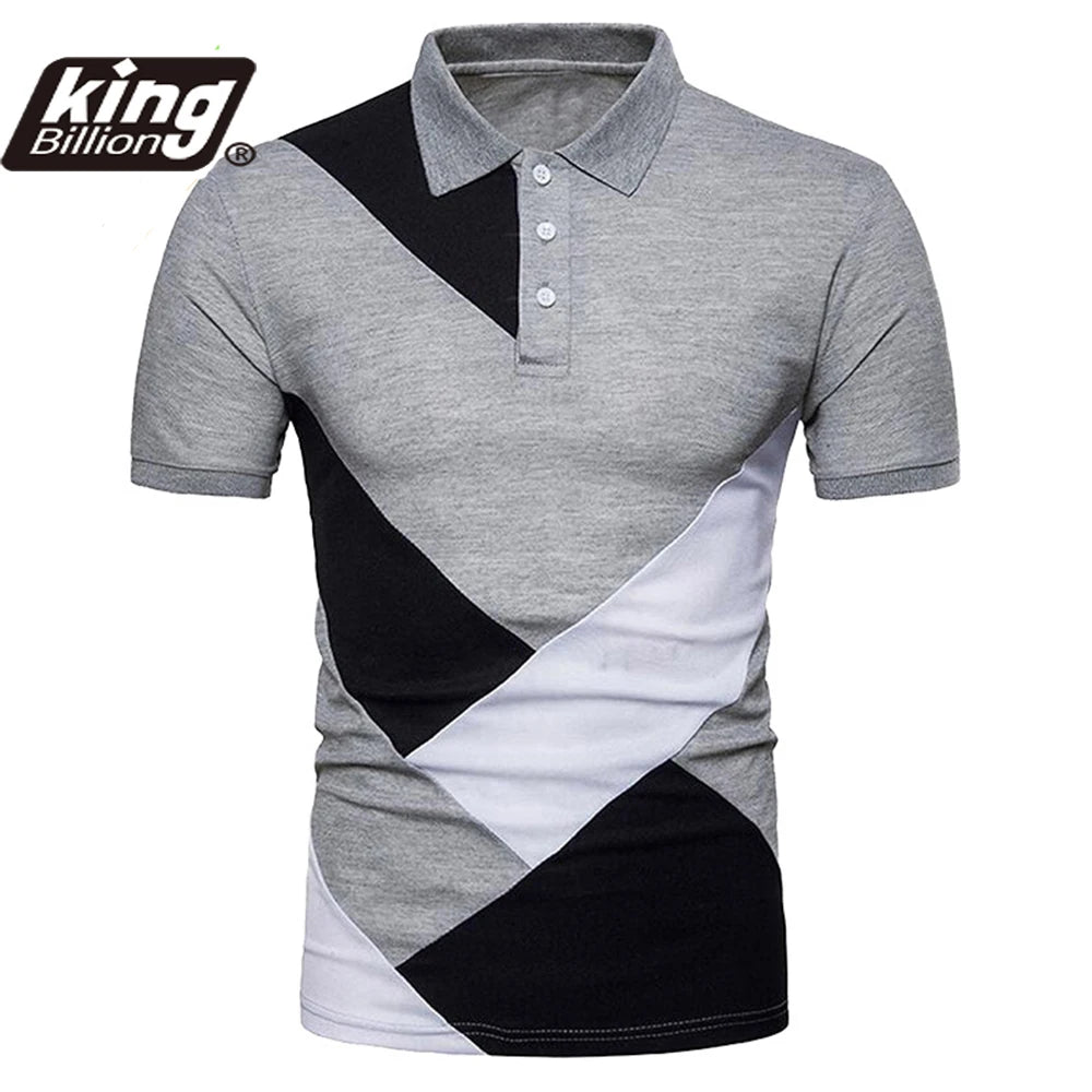 KB Men Polo Men Shirt Short Sleeve Polo Shirt Contrast Color Polo New Clothing Summer Streetwear Casual Fashion Men tops