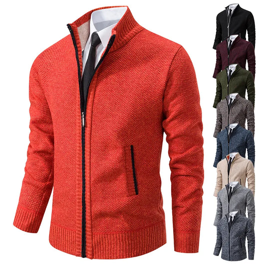 New fashion men's knitted sweater cardigan coat