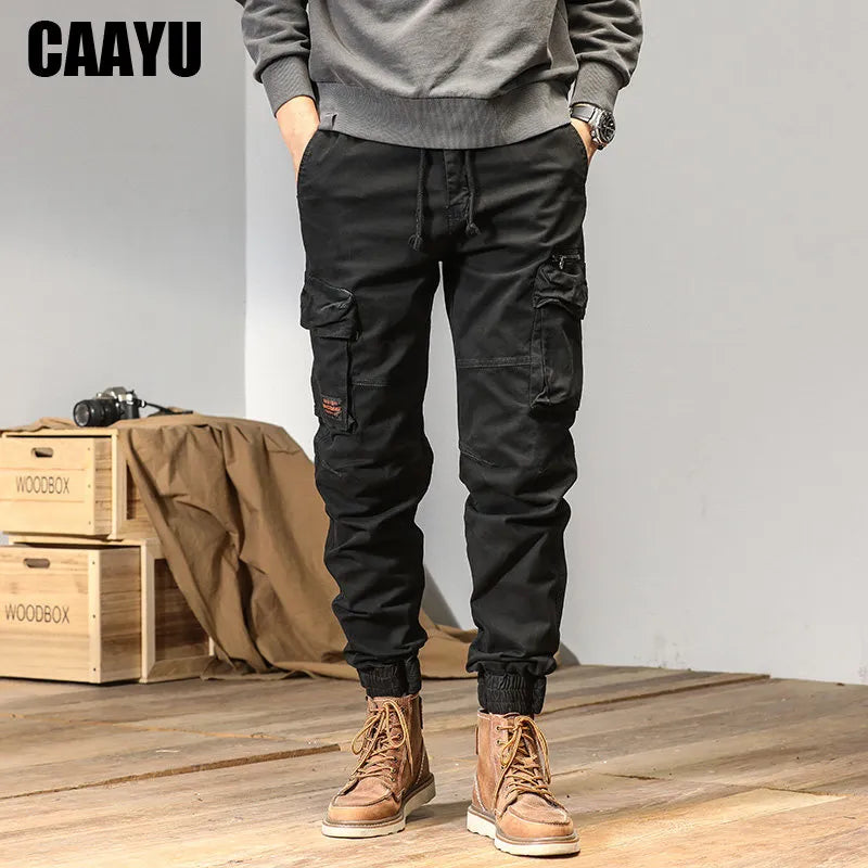 Cargo Pants Men Casual MultiPocket Male Trousers Tactical Track Black Pants Men