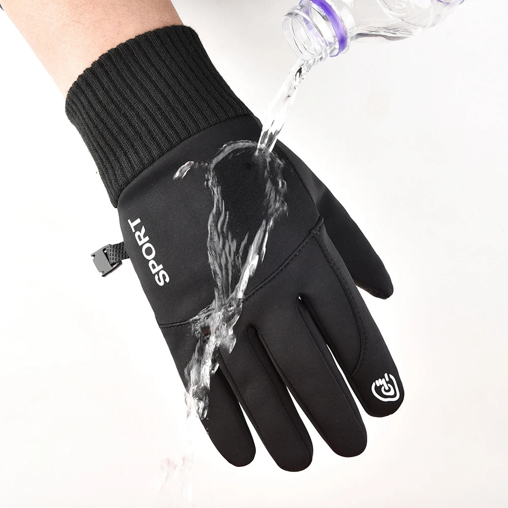 Winter Waterproof Men's Gloves Windproof Sports Touchscreen Driving Motorcycle Ski Non-slip Warm Cycling