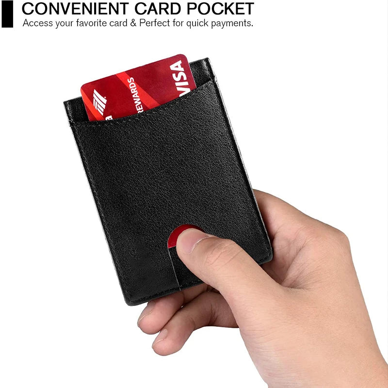 Rfid Leather Men Wallet Slim Card Holder