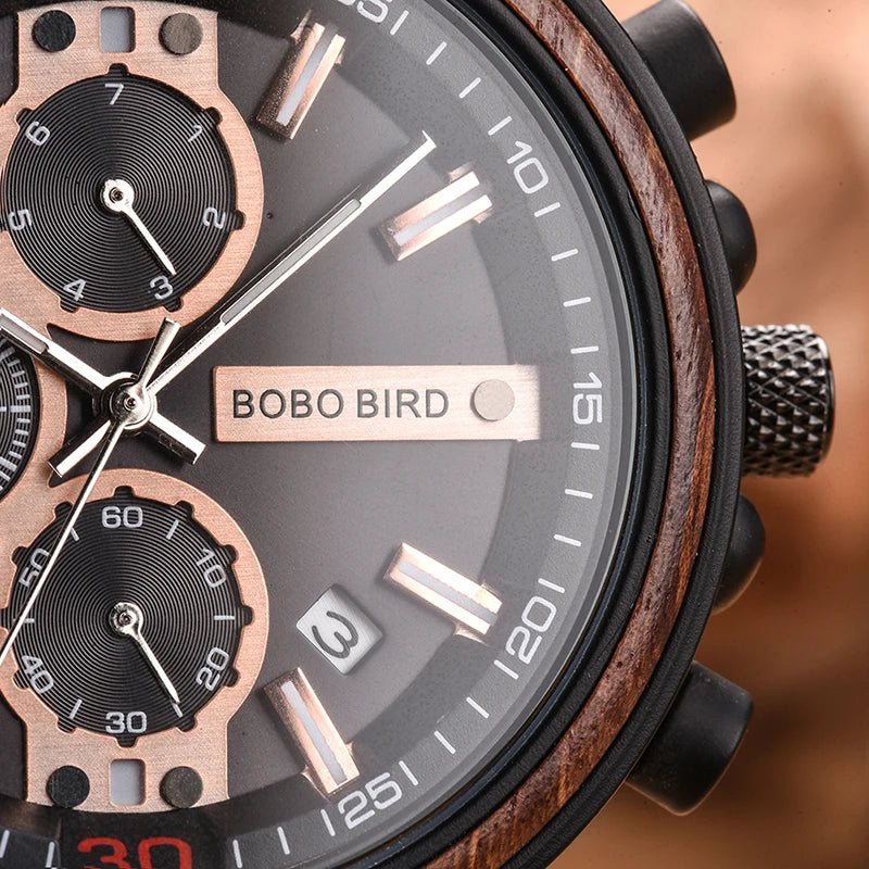 Relogio Masculino BOBO BIRD Wooden Watch Men