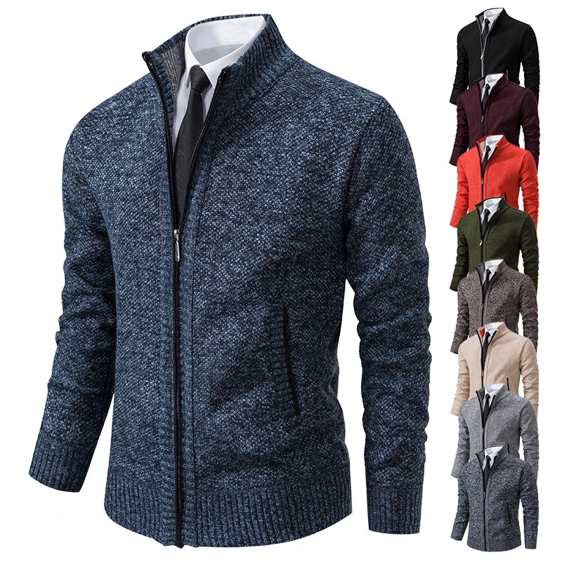 New fashion men's knitted sweater cardigan coat