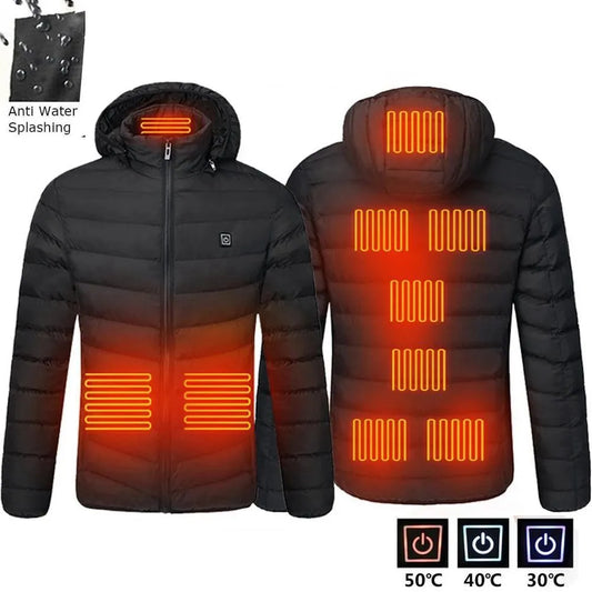 11 Areas Heated Jacket Mens Jacket Waterproof Winter Jackets